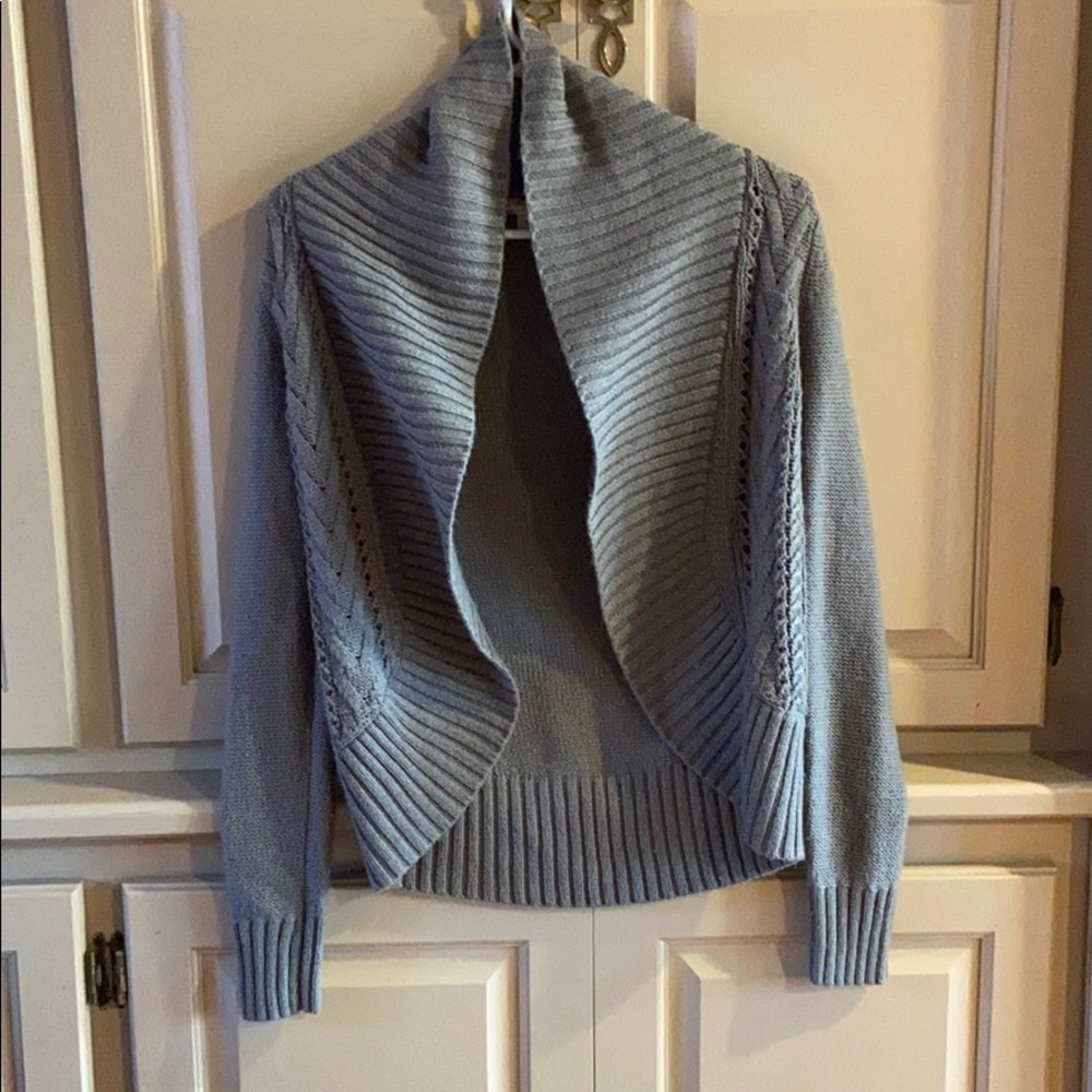 Grey cotton cardigan